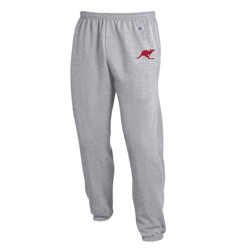  Champion Heather Grey Banded Bottom Sweatpants - Kangaroo Running