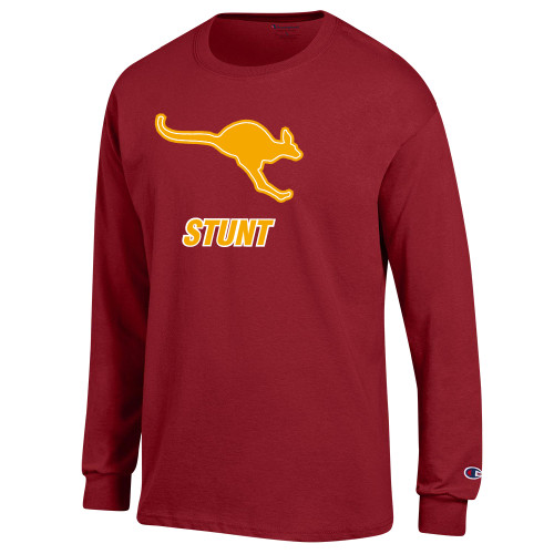  Champion Cardinal Long Sleeve T Shirt - Stunt