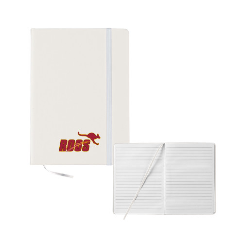  5x7 White Hard Cover Journal - Roos
