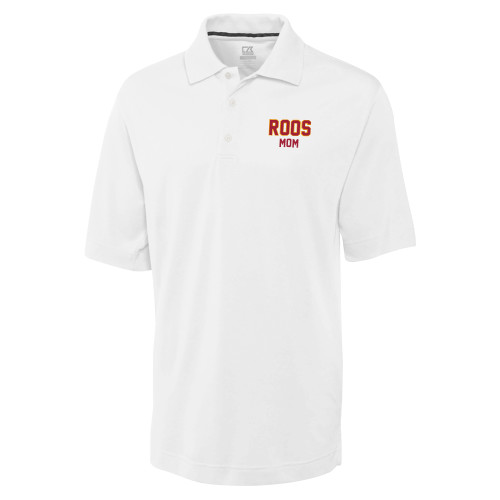  C&B White Advantage TriBlend Pique Polo - Mom