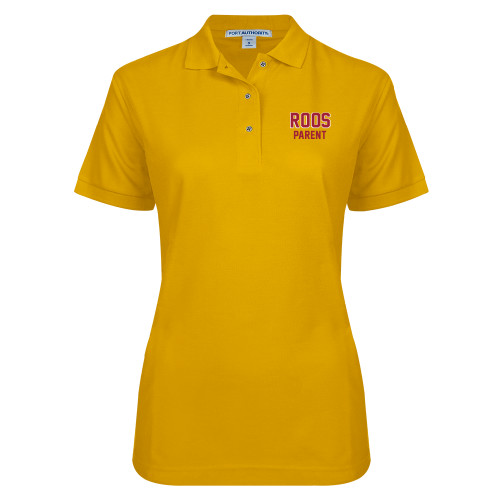  Womens Silk Touch Gold Pique Polo - Parent