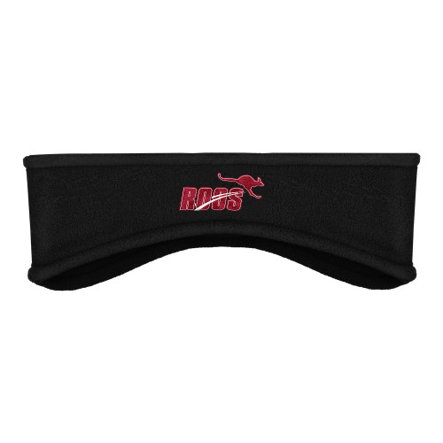  Black Stretch Fleece Headband - Roos