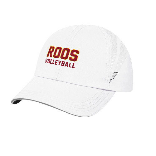  Womens White Performance Cap - Volleyball