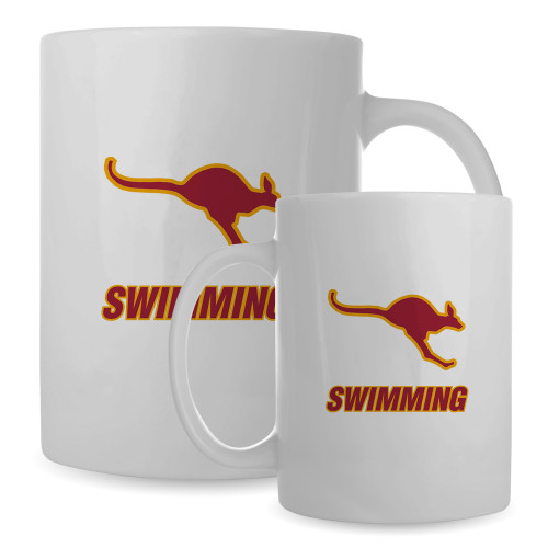  Full Color White Mug 15oz - Swimming