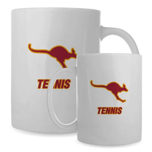  Full Color White Mug 15oz - Tennis