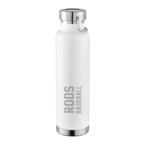  Thor Copper Vacuum Insulated White Bottle 22oz - Baseball Engraved