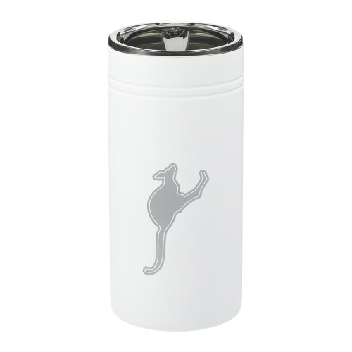  Sherpa Vacuum White Tumbler & Insulator 12oz - Roo Mascot Engraved