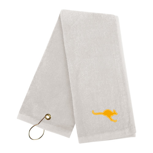  White Golf Towel - Roo Mascot