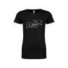 Thumbnail image for  Next Level Girls Black Fashion Fit T Shirt