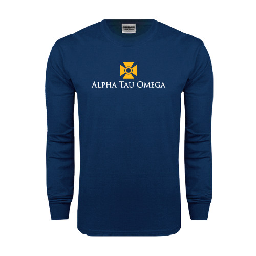 Navy Long Sleeve T-Shirt-Official Logo