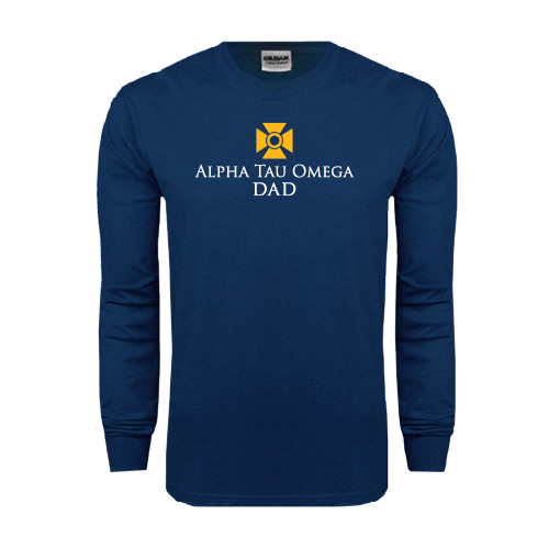 Navy Long Sleeve T-Shirt-Dad