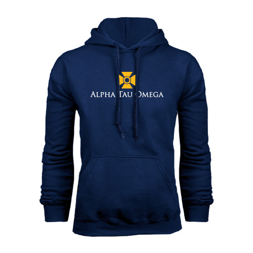 Navy Fleece Hoodie-Official Logo