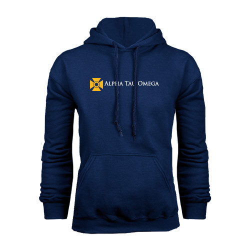 Navy Fleece Hoodie-Official Logo Flat Version