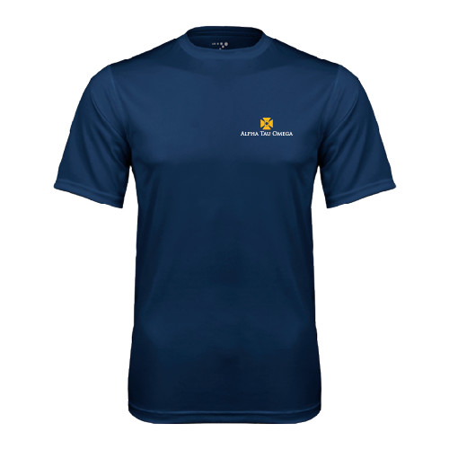Navy Performance Tee-Official Logo