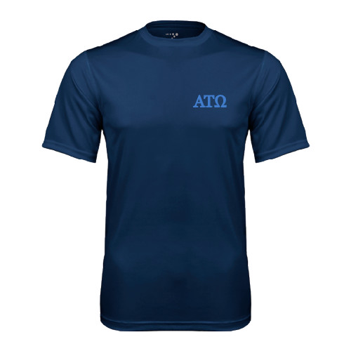 Navy Performance Tee-ATO Greek Letters