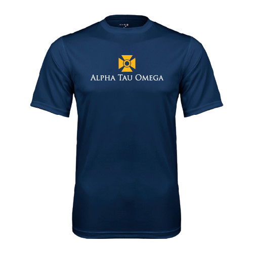 Navy Performance Tee-Official Logo