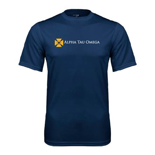 Navy Performance Tee-Official Logo Flat Version