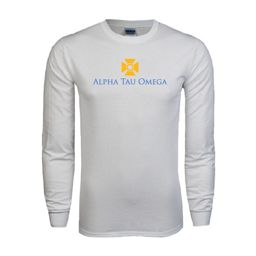 White Long Sleeve T Shirt-Official Logo