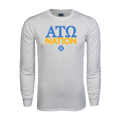 White Long Sleeve T Shirt-ATO Nation