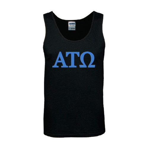 Black Tank Top-ATO Greek Letters