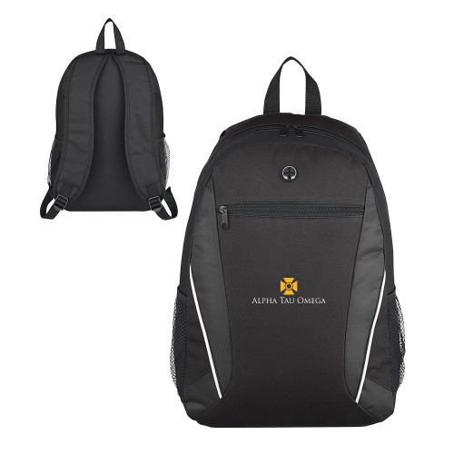 Homerun Black Computer Backpack-Official Logo