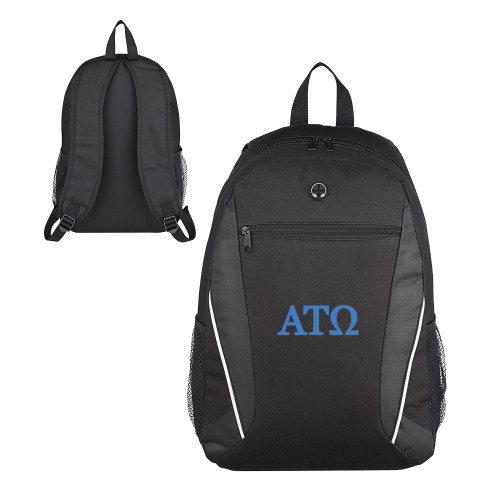 Homerun Black Computer Backpack-ATO Greek Letters