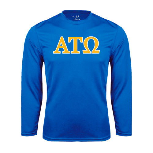 Royal Performance Long Sleeve Shirt-ATO 2 Color Greek Letters