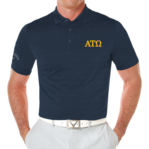 Callaway Navy Opti Vent Polo-ATO Greek Letters