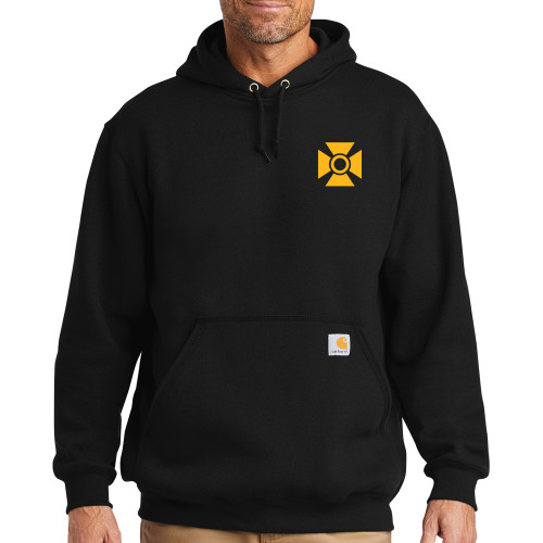 Carhartt Black Midweight Hoodie-Cross
