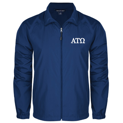 Royal Full Zip Wind Jacket-ATO Greek Letters