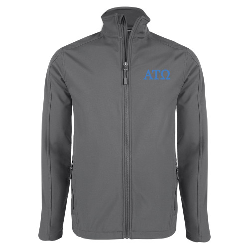 Charcoal Softshell Jacket-ATO Greek Letters