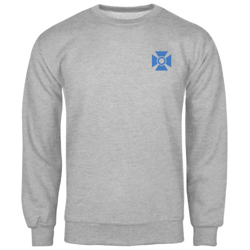 Grey Fleece Crew-Cross