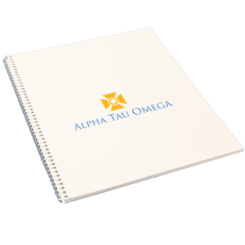 College Spiral Notebook w/Clear Coil-Official Logo