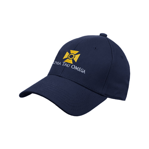 Navy Structured Adjustable Pro Style Hat-Official Logo