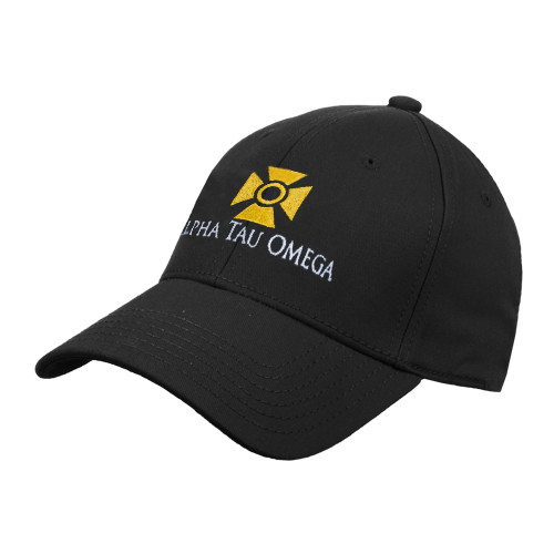 Black Structured Adjustable Pro Style Hat-Official Logo