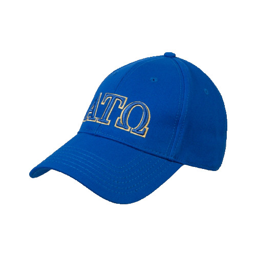 Royal Structured Adjustable Pro Style Hat-ATO 2 Color Greek Letters