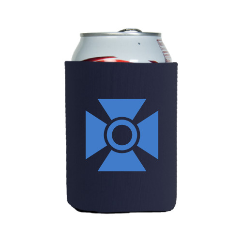 Neoprene Navy Can Holder-Cross