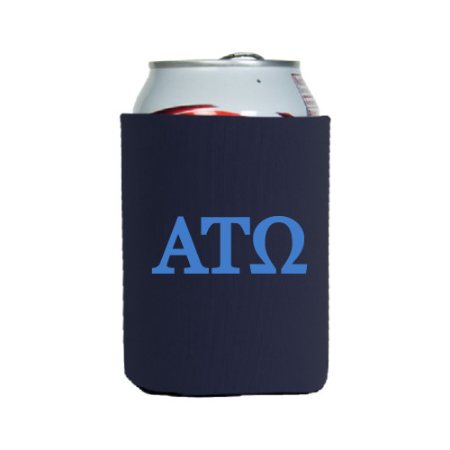 Neoprene Navy Can Holder-ATO Greek Letters