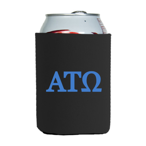 Neoprene Black Can Holder-ATO Greek Letters