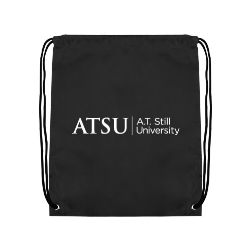 A.T. Still Univ Black Drawstring Backpack