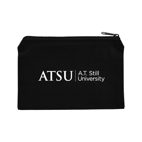  8oz. Black Cotton Travel Pouch - ATSU Primary Logo