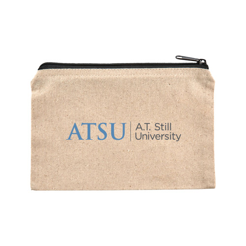  8oz. Natural Cotton Travel Pouch - ATSU Primary Logo
