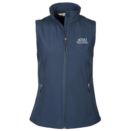 A.T. Still Univ Womens Navy Core Softshell Ve