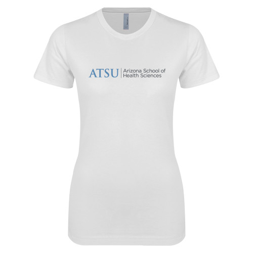 A.T. Still Univ Next Level Womens White Boyfriend T