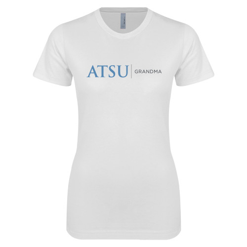 A.T. Still Univ Next Level Womens White Boyfriend T