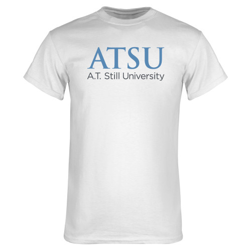  White T Shirt - ATSU Secondary Logo