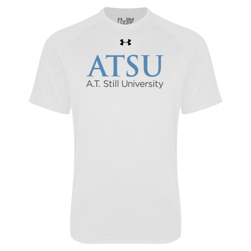  Under Armour White Tech Tee - ATSU Secondary Logo