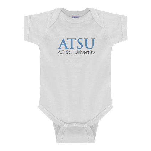 A.T. Still Univ White Infant Ones