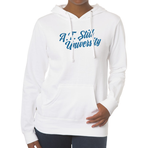 A.T. Still Univ Fall Rush Ladies 60/40 White Fleece Hoodie