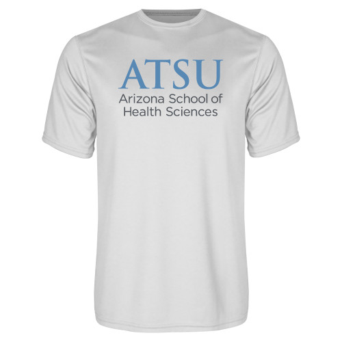  White Performance Tee - ATSU Arizona School Health Secondary